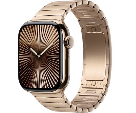 Apple Watch Series 10 GPS + Cellular 42mm Gold Titanium Case w. Gold Link Bracelet (MX0N3+MXMC3) 1