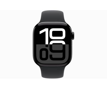 Apple Watch Series 10 GPS + Cellular 42mm Jet Black Alu. Case w. Black Sport Band - M/L (MWX73) 2