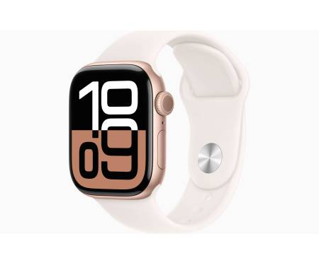 Apple Watch Series 10 GPS + Cellular 42mm Rose Gold Alu. Case w. Light Blush Sport Band - M/L (MWXA3) 1