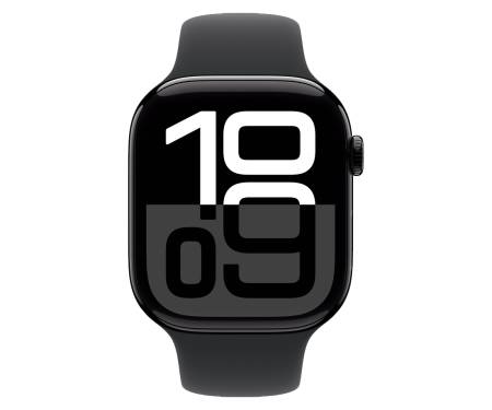 Apple Watch Series 10 GPS + Cellular 46mm Jet Black Alu. Case w. Black Sport Band - M/L (MWY43) 2
