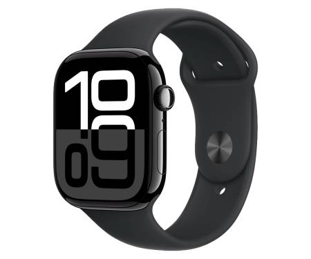Apple Watch Series 10 GPS + Cellular 46mm Jet Black Alu. Case w. Black Sport Band - XL (MX133+MXM53) 1