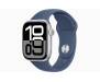 Apple Watch Series 10 GPS 42mm Silver Alu. Case w. Denim Sport Band - M/L (MWWC3) 1