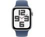 Apple Watch SE 2 GPS 44mm Silver Aluminium Case w. Denim Sport Band - S/M (MXEQ3) 2