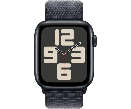 Apple Watch SE 2 GPS 44mm Midnight Aluminium Case w. Ink Sport Loop (MXEP3) 2
