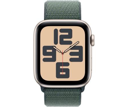 Apple Watch SE 2 GPS 44mm Starlight Aluminium Case w. Lake Green Sport Loop (MXEW3) 2