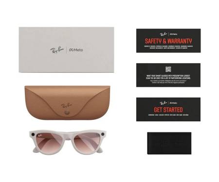 Смарт-очки Ray-Ban Meta Skyler Shiny Chalky Gray (RW4010 670013 52-20)
