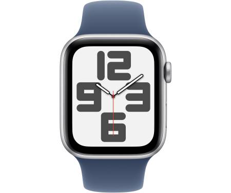 Apple Watch SE 2 GPS 40mm Silver Aluminium Case w. Denim Sport Band - S/M (MXEC3) 2