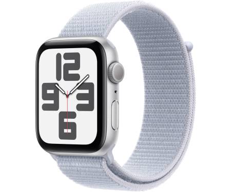 Apple Watch SE 2 GPS 40mm Silver Aluminium Case w. Blue Cloud Sport Loop (MXEE3) 1