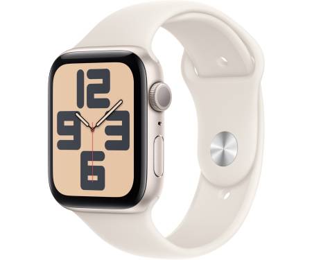 Apple Watch SE 2 GPS 44mm Starlight Aluminium Case w. Starlight Sport Band - M/L (MXEV3) 1