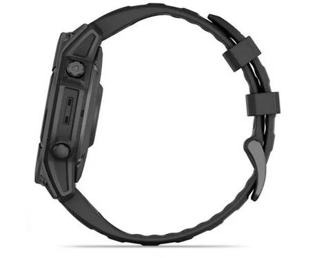 Смарт-часы Garmin Fenix E 47mm AMSlate Gray Steel with Black Silicone Band (010-03025-03/01)