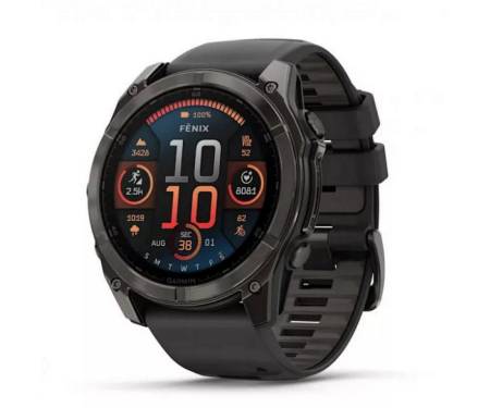 Смарт-годинник GarminFenix 8 51mm Sapphire Carbone Gray DLC Titanium with Black (010-02905-21)