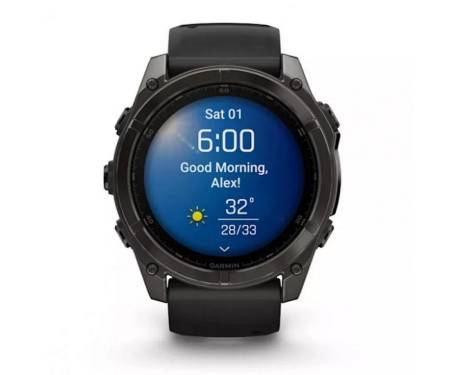 Смарт-годинник GarminFenix 8 51mm Sapphire Carbone Gray DLC Titanium with Black (010-02905-21)