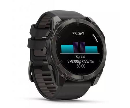 Смарт-годинник GarminFenix 8 51mm Sapphire Carbone Gray DLC Titanium with Black (010-02905-21)