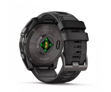 Смарт-годинник GarminFenix 8 51mm Sapphire Carbone Gray DLC Titanium with Black (010-02905-21)