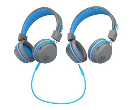 Навушники Jlab JBuddies Studio Wireless Graphite/Blue (IEUHBSTUDIORGRYBLU4)