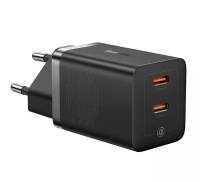Мережевий зарядний пристрій Baseus GaN5 Pro 40W Type-C+Type-C Black (CCGP180101)