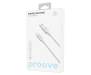 Кабель Proove Striped Silicone USB to Lightning (1m) (white)