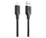 Кабель Proove Striped Silicone USB to Lightning (1m) (black)