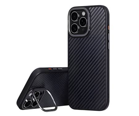 Чехол для Apple iPhone 16 Pro Comma Kevlar Magnetic Series Black
