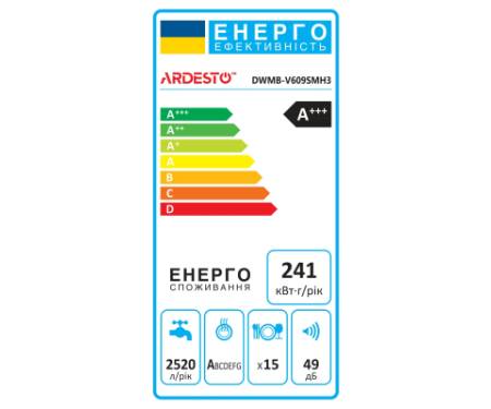 Посудомийна машина Ardesto DWMB-V609SMH3