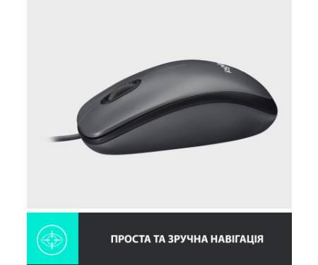 Мишка Logitech M100 USB Black (910-006652)