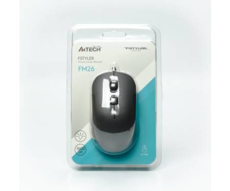 Мишка A4Tech FM26 USB Smoky Grey (4711421991537)