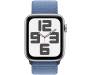 Apple Watch SE 2 GPS 44mm Silver Aluminium Case w. Blue Cloud Sport Loop (MXET3) 2