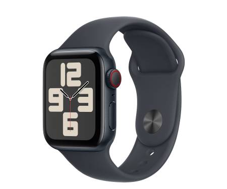 Apple Watch SE 2 GPS + Cellular 40mm Midnight Alu. Case w. Midnight Sport Band - S/M (MXFR3/MXGC3) 1