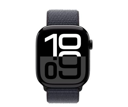 Apple Watch Series 10 GPS + Cellular 46mm Jet Black Aluminum Case w. Ink Sport Loop (MWY53) 2
