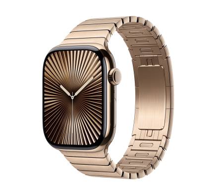 Apple Watch Series 10 GPS + Cellular 46mm Gold Titanium Case w. Gold Link Bracelet (MX183+MXMH3) 1