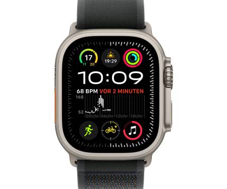 Apple Watch Ultra 2 GPS + Cellular 49mm Natural Titan. Case w. Black Trail Loop - S/M (MYT73+MXTQ3) 2