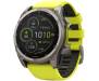 Смарт-часы Garmin Fenix 8 47mm Solar Sapphire Titanium w. Amp Yellow/Graphite Silicone Band (010-02906-20/21) 1
