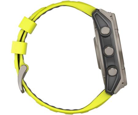 Смарт-часы Garmin Fenix 8 47mm Solar Sapphire Titanium w. Amp Yellow/Graphite Silicone Band (010-02906-20/21) 3