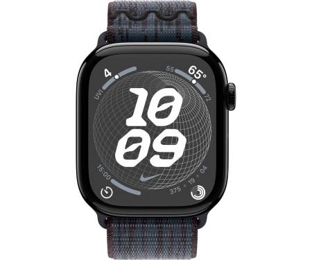 Apple Watch Series 10 GPS 46mm Jet Black Alu. Case w. BlackBlue Nike Sport Loop (MWX13+MYJD3) 2