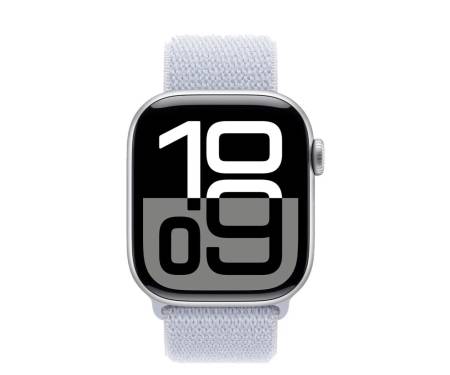 Apple Watch Series 10 GPS + Cellular 42mm Silver Aluminum Case w. Blue Cloud S. Loop (MWX53) 2