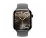 Apple Watch Series 10 GPS + Cellular 46mm Natural Titanium Case w. Stone Grey Sport Band - S/M (MWY93) 2