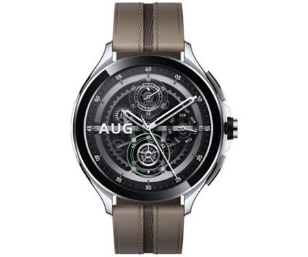 Смарт-часы Xiaomi Watch 2 Pro 4G LTE Silver Case with Brown Leather Strap (BHR7210GL)