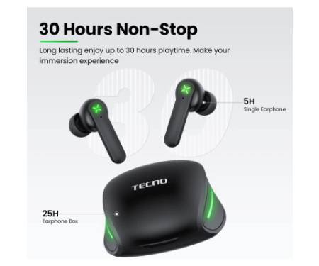Навушники Tecno G01 Black (4895180780899)