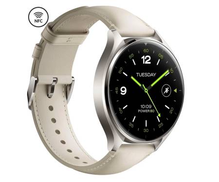 Смарт-годинник Xiaomi Watch 2 Titan Gray Case with White Leather Strap (BHR9306GL)