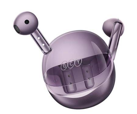 Наушники QCY T32 AilyBuds Clear TWS Purple