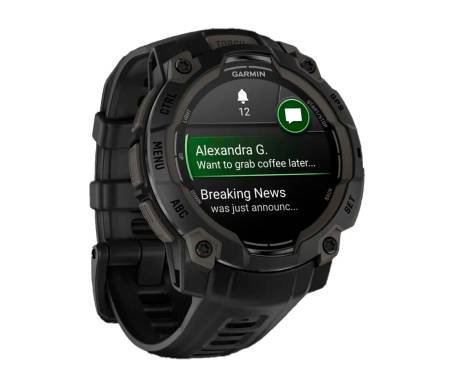 Смарт-часы Garmin Instinct 3 (50 мм) AMOLED черные/угольные ( 010-03020-00)
