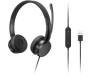 Навушники Lenovo USB-A Wired Stereo On-Ear Black (4XD1K18260)