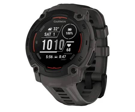 Смарт-годинник Garmin Instinct E 45mm Black with Charcoal Band (010-02933-00)