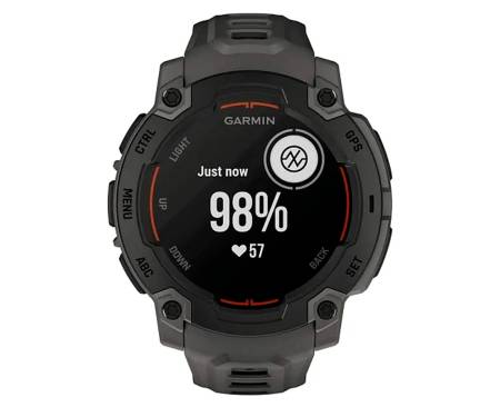 Смарт-годинник Garmin Instinct E 45mm Black with Charcoal Band (010-02933-00)