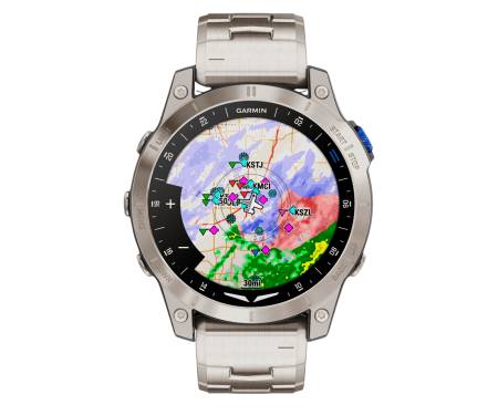 Смарт-часы Garmin D2 Mach 1 Aviator Smartwatch with Vented Titanium Bracelet (010-02582-50/51)