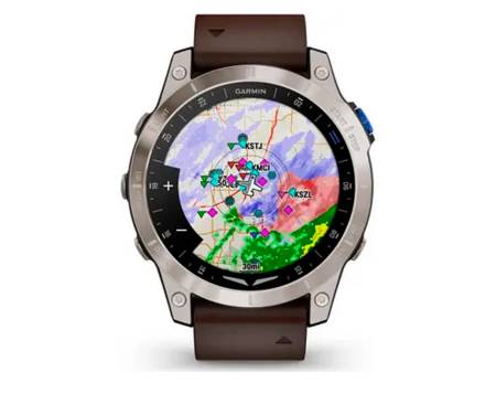 Смарт-часы Garmin D2 Mach 1 Aviator Smartwatch with Oxford Brown Leather Band (010-02582-54/55)