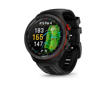 Смарт-часы Garmin Approach S70 47mm, 1.4 Black Ceramic Silicone Band Black NFC (010-02746-12/02)