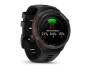 Смарт-часы Garmin Approach S70 47mm, 1.4 Black Ceramic Silicone Band Black NFC (010-02746-12/02)