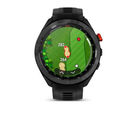 Смарт-часы Garmin Approach S70 47mm, 1.4 Black Ceramic Silicone Band Black NFC (010-02746-12/02)