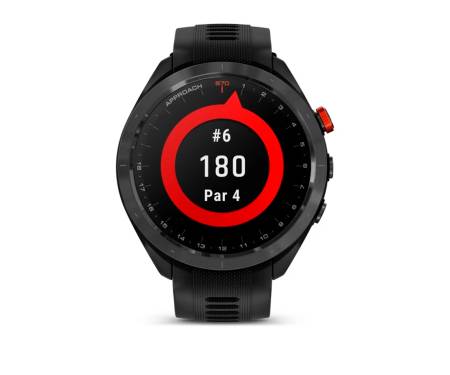 Смарт-часы Garmin Approach S70 47mm, 1.4 Black Ceramic Silicone Band Black NFC (010-02746-12/02)